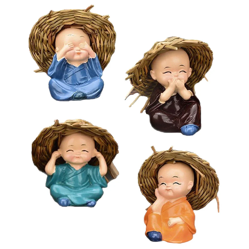 4pcs Premium Resin Crafted Little Decorations Hand Painted Buddha Statues Home Car Adorable Modeling Crafts Decorative Figurines
4pcs Premium Resin Crafted Little Decorations Hand Painted Buddha Statues Home Car Adorable Modeling Crafts Decorative Figurines