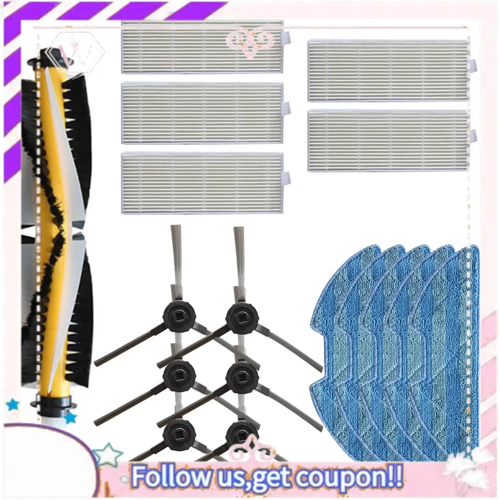 Durable For REDMOND RV-R500 Vacuum Motor Fan Replacement Kit Cleaner Robot Side Brushes Hepa Filters Accessories Parts Filter
Durable For REDMOND RV-R500 Vacuum Motor Fan Replacement Kit Cleaner Robot Side Brushes Hepa Filters Accessories Parts Filter