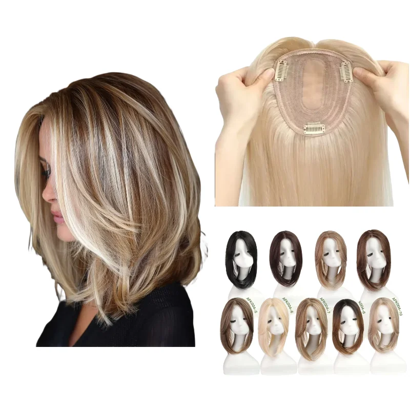 Топпер для волос средней части для женщин, 100% человеческие волосы с кружевом и бахромой | Интеграция невидимых волос 8x12 см 14 дюймов
Топпер для волос средней части для женщин, 100% человеческие волосы с кружевом и бахромой | Интеграция невидимых волос 8x12 см 14 дюймов