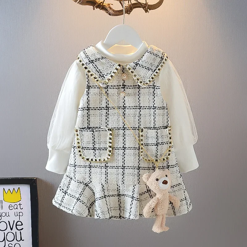 Baby vest skirt foreign style small fragrant wind long sleeve two-piece set 2025 new autumn girls set Korean version of dress
Baby vest skirt foreign style small fragrant wind long sleeve two-piece set 2025 new autumn girls set Korean version of dress