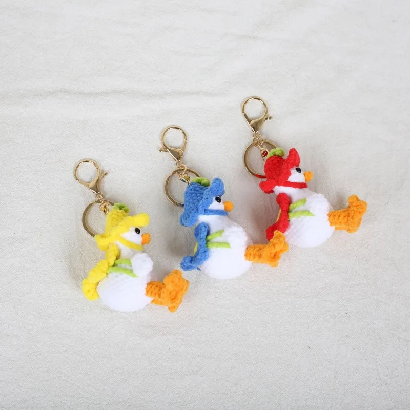 Cartoon Duck Series Crochet Keychains For Bag Pendant Handmake Crochet Cute Duck Keyrings Funny Knitted Duck Doll Keychain 2026
Cartoon Duck Series Crochet Keychains For Bag Pendant Handmake Crochet Cute Duck Keyrings Funny Knitted Duck Doll Keychain 2026
