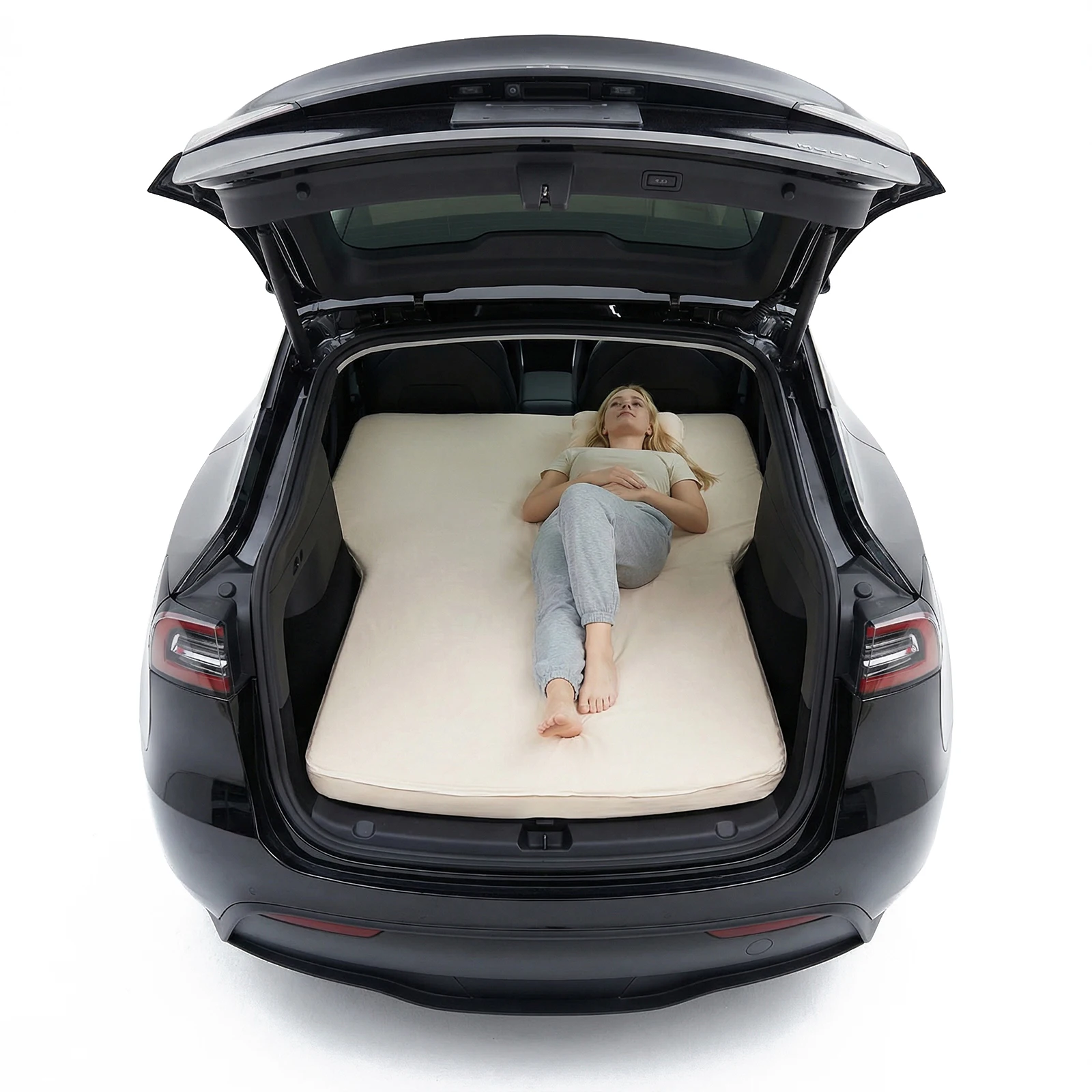 For Tesla Model Y Portable Camping Mat with Air Pump Folding Air Mattress 440LBS Load Capacity 2.36In Thick for Job Shifts/Nap
For Tesla Model Y Portable Camping Mat with Air Pump Folding Air Mattress 440LBS Load Capacity 2.36In Thick for Job Shifts/Nap