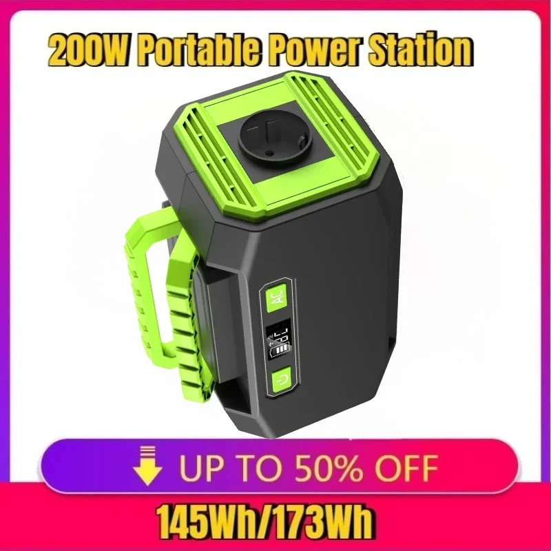 New For Camping 220V/110V Solar Generator Outdoor Emergency Mobile Power Bank Power LED 145Wh/173Wh 200W Portable Power Station
New For Camping 220V/110V Solar Generator Outdoor Emergency Mobile Power Bank Power LED 145Wh/173Wh 200W Portable Power Station