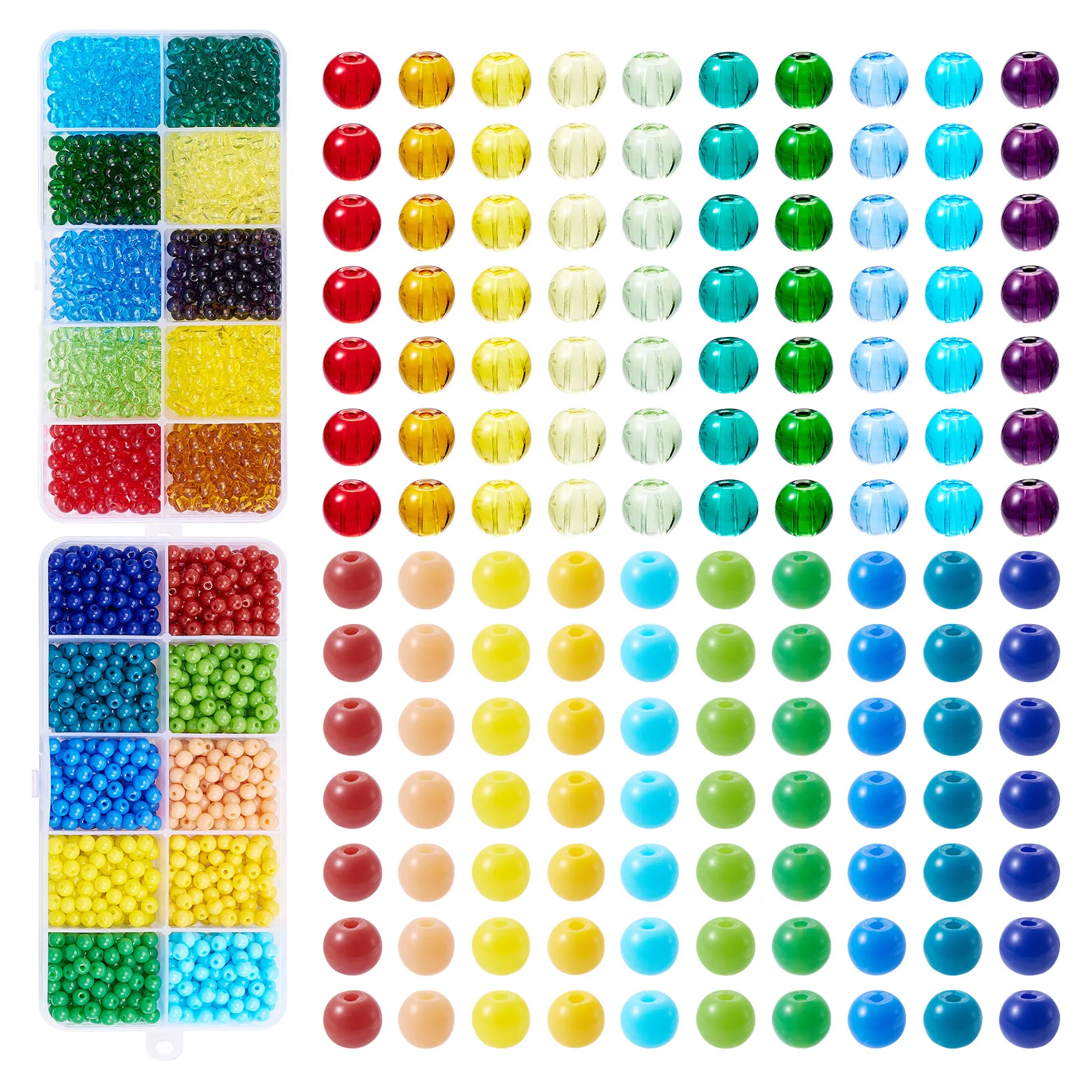 1990Pcs 4.5x3.5 Round Glass Seed Beads Loose Spacer Beads Bracelet Earrings Jewelry Making Accessories
1990Pcs 4.5x3.5 Round Glass Seed Beads Loose Spacer Beads Bracelet Earrings Jewelry Making Accessories