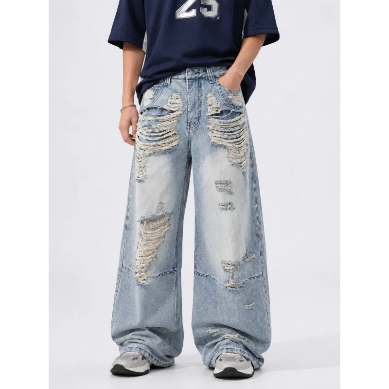 Men/Women's Baggy Jeans 2026 Summer New American Streetwear Distressed Destroyed Loose Wide Leg Casual Pants
Men/Women's Baggy Jeans 2026 Summer New American Streetwear Distressed Destroyed Loose Wide Leg Casual Pants