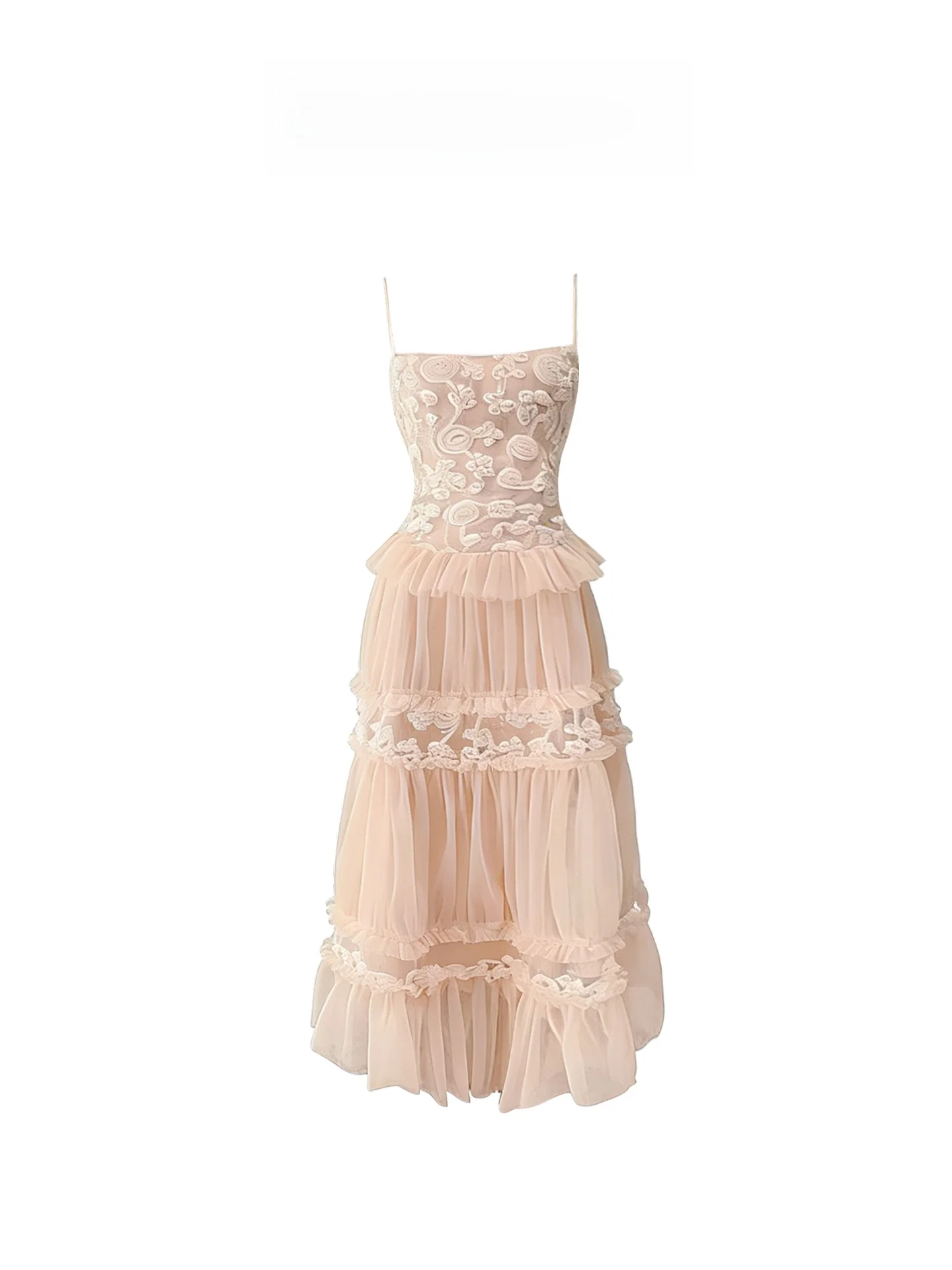 Heavyweight Lace Embroidery Strap Dr Women's Ele Lady's Gown Long Dr French Sle A-Line Skirt One-oulder Design
Heavyweight Lace Embroidery Strap Dr Women's Ele Lady's Gown Long Dr French Sle A-Line Skirt One-oulder Design