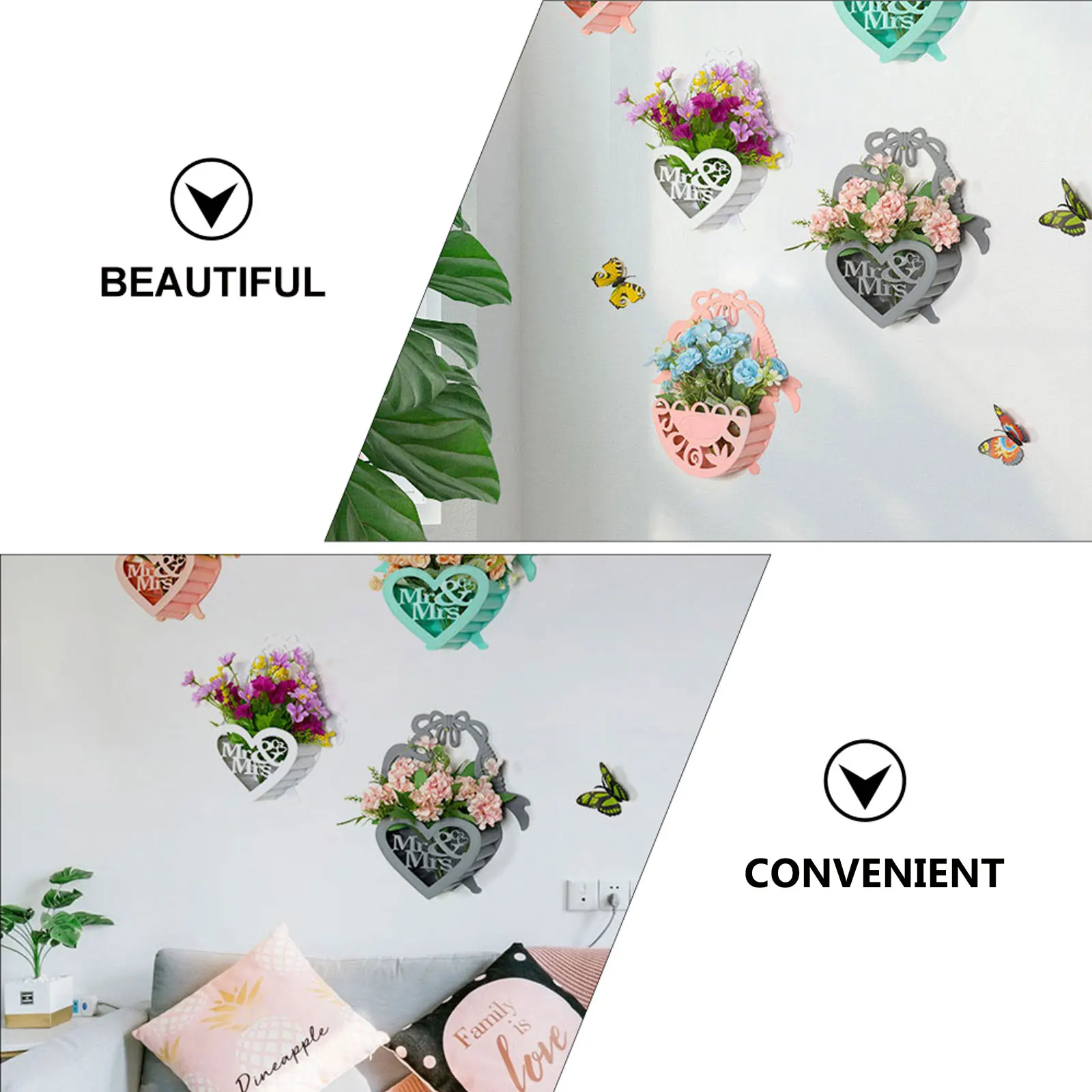 Wall Hanging Flower Basket Pots Plant Container Waterproof Heat Resistant Garden Basket Plastic H made Planter
Wall Hanging Flower Basket Pots Plant Container Waterproof Heat Resistant Garden Basket Plastic H made Planter
