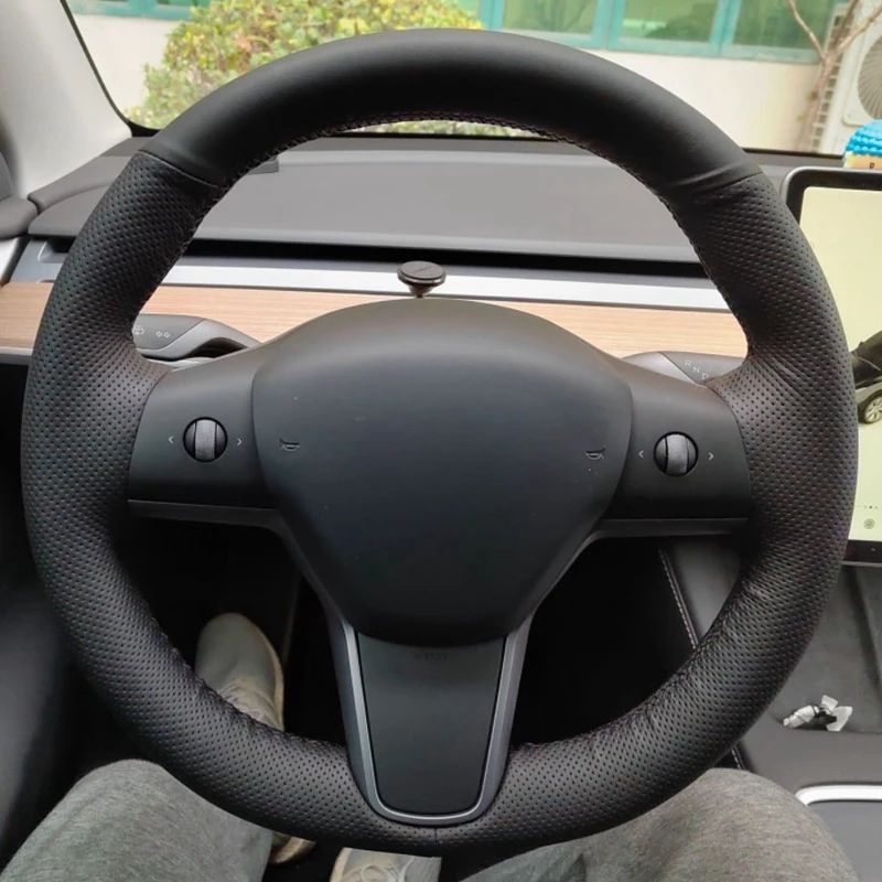 Изготовленный на заказ чехол на руль автомобиля из натуральной кожи для Tesla Model 3 2015-2020 Model Y 2019 2020-2022, чехол на руль автомобиля
Изготовленный на заказ чехол на руль автомобиля из натуральной кожи для Tesla Model 3 2015-2020 Model Y 2019 2020-2022, чехол на руль автомобиля