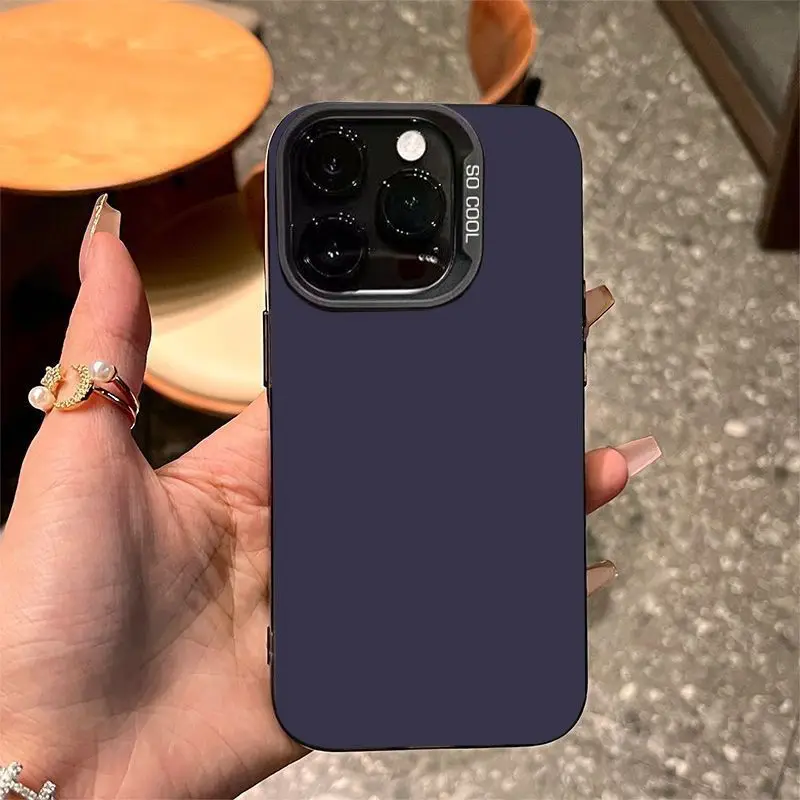 Simple dark purple solid color phone case for iPhone 16 15 14 13 12 11 Pro/ Max/Plus shock-proof rear cover anti-fingerprint
Simple dark purple solid color phone case for iPhone 16 15 14 13 12 11 Pro/ Max/Plus shock-proof rear cover anti-fingerprint
