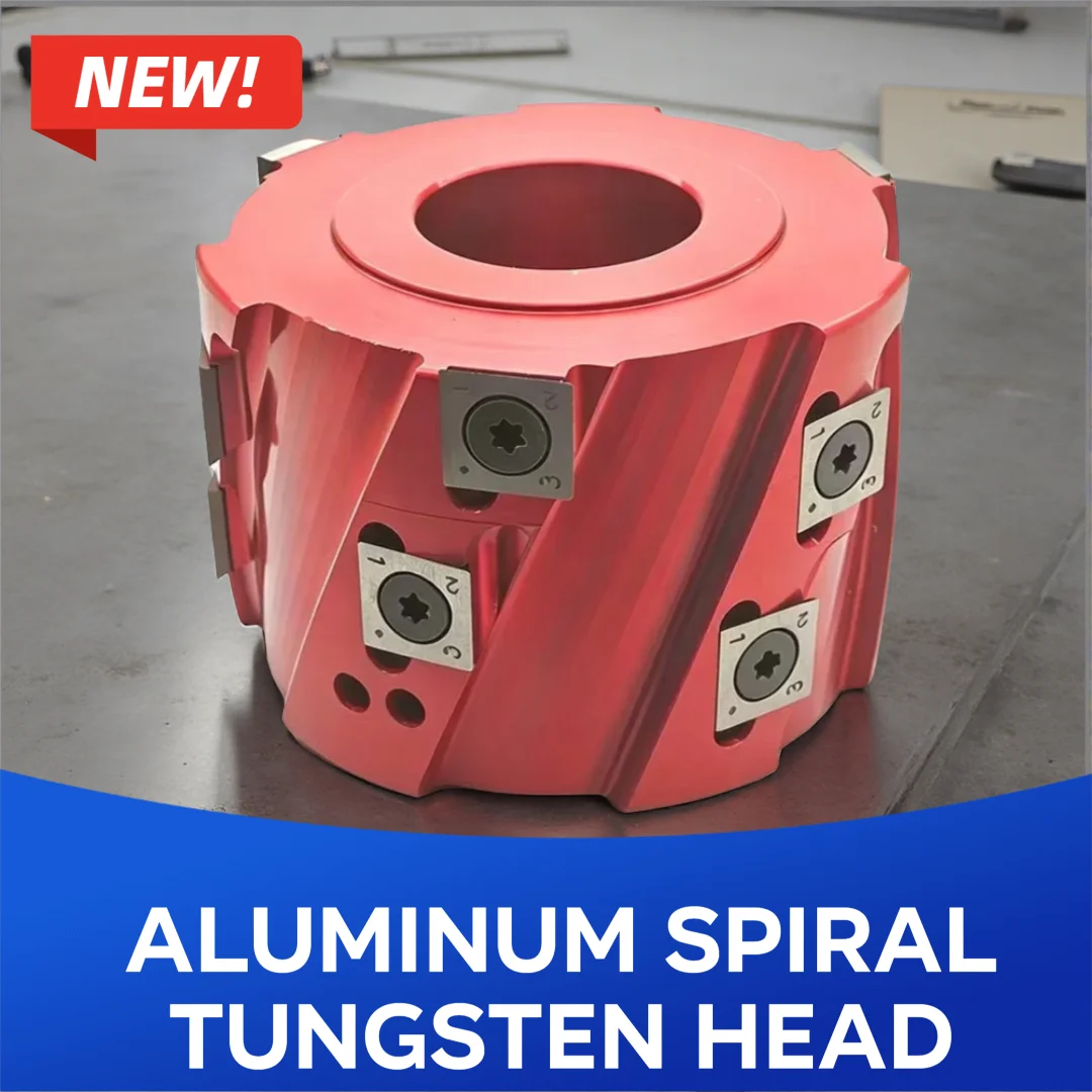 Aluminum Shaft Wood Spiral Cutter Head, Polished Tungsten Carbide Blades for Planer Thicknesser Woodworking Machine
Aluminum Shaft Wood Spiral Cutter Head, Polished Tungsten Carbide Blades for Planer Thicknesser Woodworking Machine