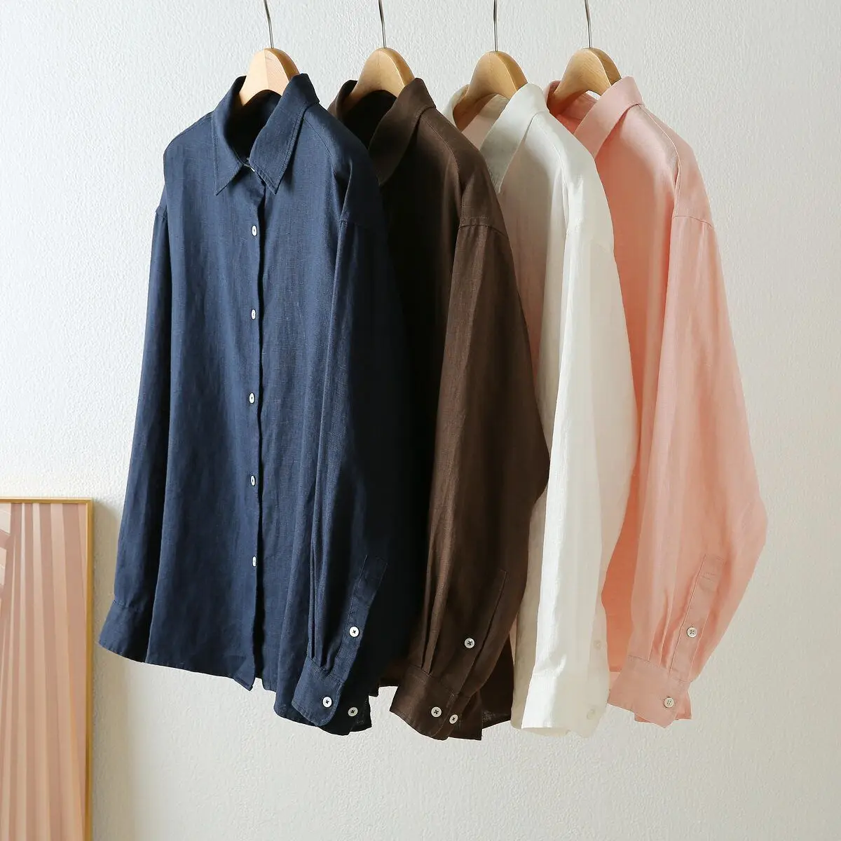 Dave&di Linen Moisture Absorbing And Breathable Lapel Loose Wide Casual Artistic Long Sleeved Shirt For Women
Dave&di Linen Moisture Absorbing And Breathable Lapel Loose Wide Casual Artistic Long Sleeved Shirt For Women