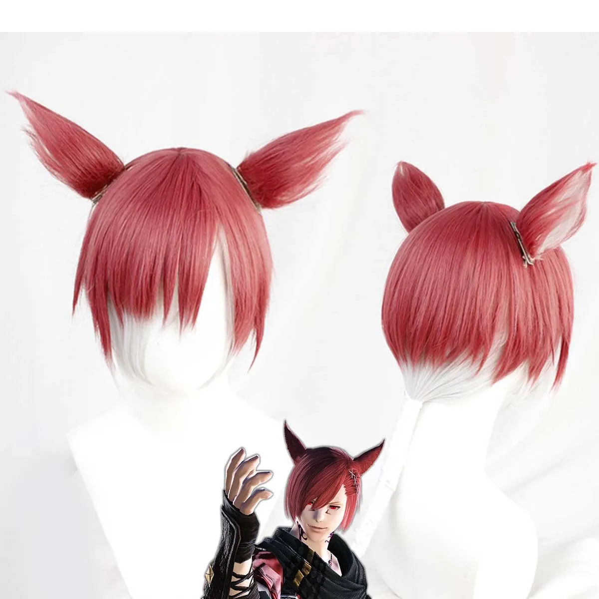 Final Fantasy Cosplay Graha Tia Red Heat Resistant Synthetic Hair Wigs with Ear
Final Fantasy Cosplay Graha Tia Red Heat Resistant Synthetic Hair Wigs with Ear