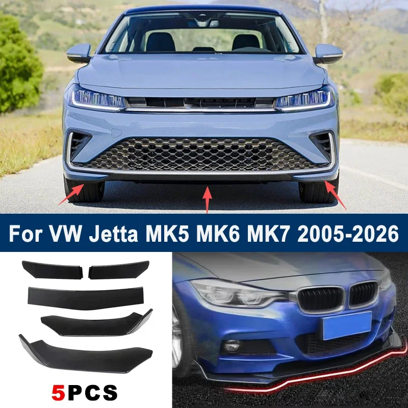 Adjustable 5Pcs Sectional Front Spoiler Lip For VW Jetta MK5 MK6 MK7 2005-2026 Front Bumper Splitter Car Exterior Sport Body Kit
Adjustable 5Pcs Sectional Front Spoiler Lip For VW Jetta MK5 MK6 MK7 2005-2026 Front Bumper Splitter Car Exterior Sport Body Kit
