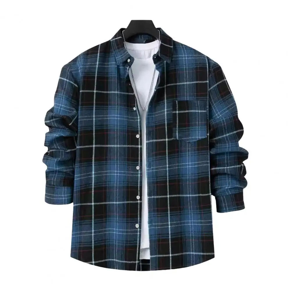 Men Plaid Shirt Japanese Style Plaid Print Cardigan for Men Loose Fit Long Sleeve Shirt with Turn-down Collar Spring Fall Wear
Men Plaid Shirt Japanese Style Plaid Print Cardigan for Men Loose Fit Long Sleeve Shirt with Turn-down Collar Spring Fall Wear