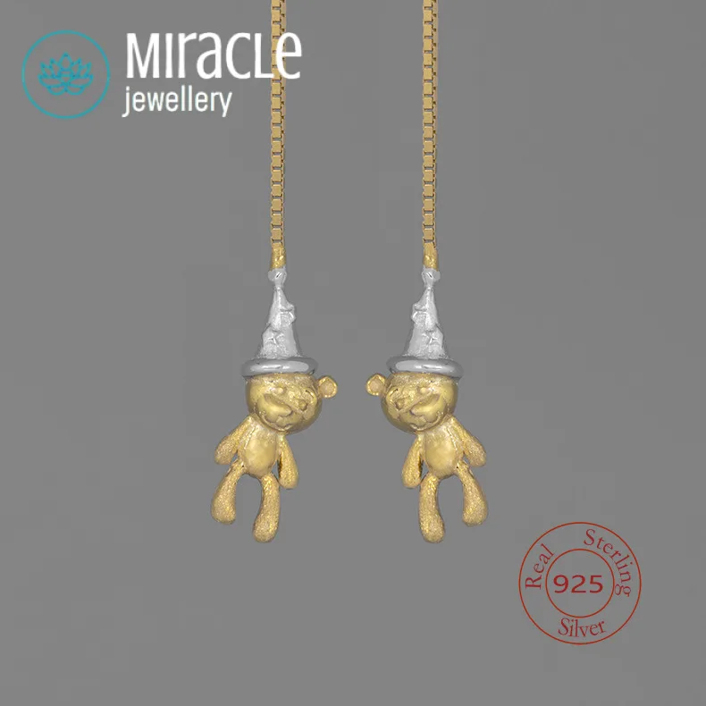 Miracle Sterling Silver 925 Muppet Bear Sleep Cap Cute Real Silver Earrings
Miracle Sterling Silver 925 Muppet Bear Sleep Cap Cute Real Silver Earrings