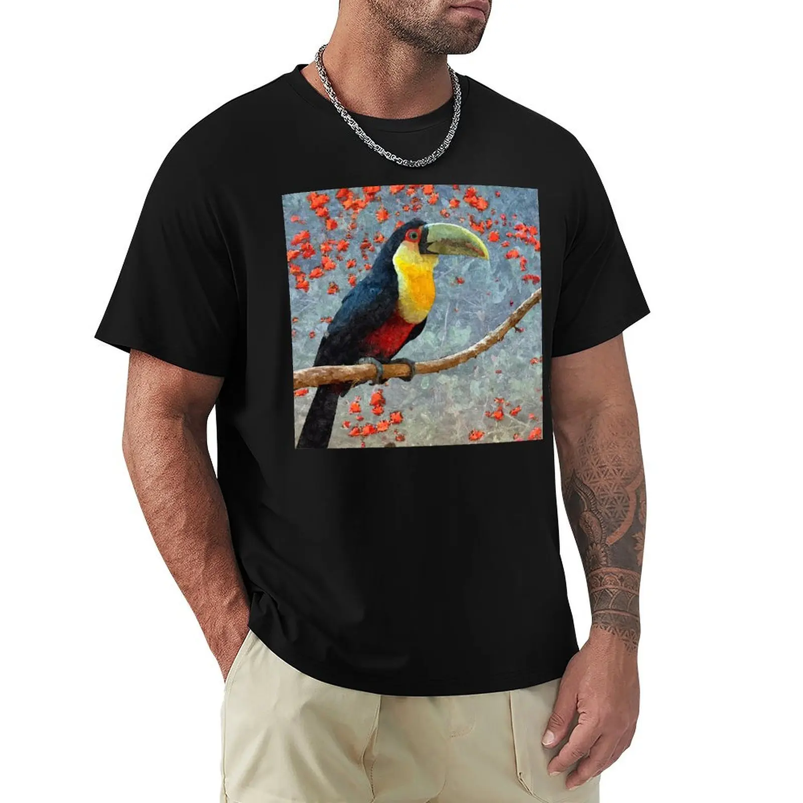 Toucan Tropical Rainforest Bird Painting T-Shirt boys whites kawaii clothes vintage graphic tee mens tall t shirts
Toucan Tropical Rainforest Bird Painting T-Shirt boys whites kawaii clothes vintage graphic tee mens tall t shirts