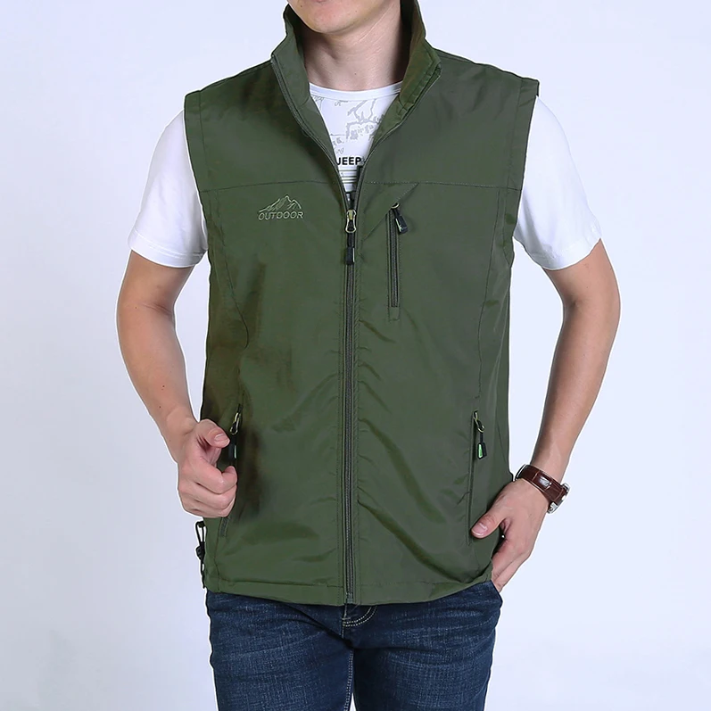 New Climbing Sleeveless Jackets Men Multi-pockets Fishing Photography Breathable Vests Summer Men Outdoor Mesh Thin Waistcoats
New Climbing Sleeveless Jackets Men Multi-pockets Fishing Photography Breathable Vests Summer Men Outdoor Mesh Thin Waistcoats