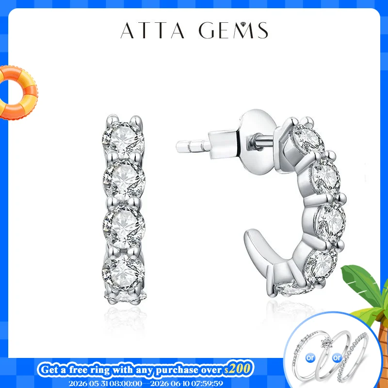 ATTAGEMS New in Round 3.0mm Moissanite Hool Earrings Passed Diamond Test Yellow Rose Plated Stud Earrings for Women Fine Jewelry
ATTAGEMS New in Round 3.0mm Moissanite Hool Earrings Passed Diamond Test Yellow Rose Plated Stud Earrings for Women Fine Jewelry