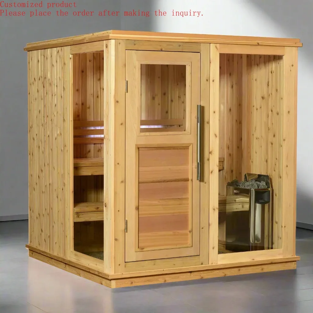 Customization.Hachillspa Custom Spruce Wood Steam Sauna Room with Electric Heater & Glass Door Indoor Wet Spa Cabin for Home Use
Customization.Hachillspa Custom Spruce Wood Steam Sauna Room with Electric Heater & Glass Door Indoor Wet Spa Cabin for Home Use