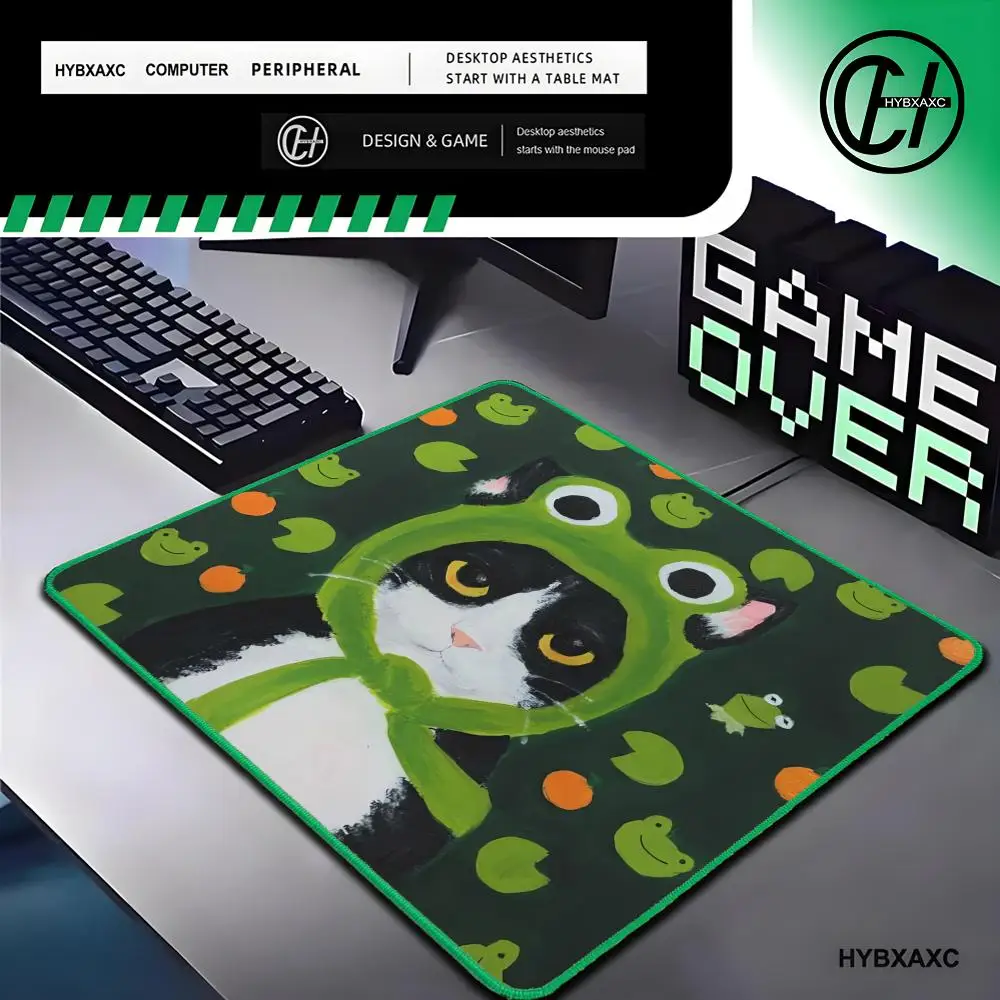 Kawii Cute Cat Mousepad Wireless Mouse Green Lock Edge Pad Small Office Computer Desk Mat Non-slip Deskpad Home Decor
Kawii Cute Cat Mousepad Wireless Mouse Green Lock Edge Pad Small Office Computer Desk Mat Non-slip Deskpad Home Decor