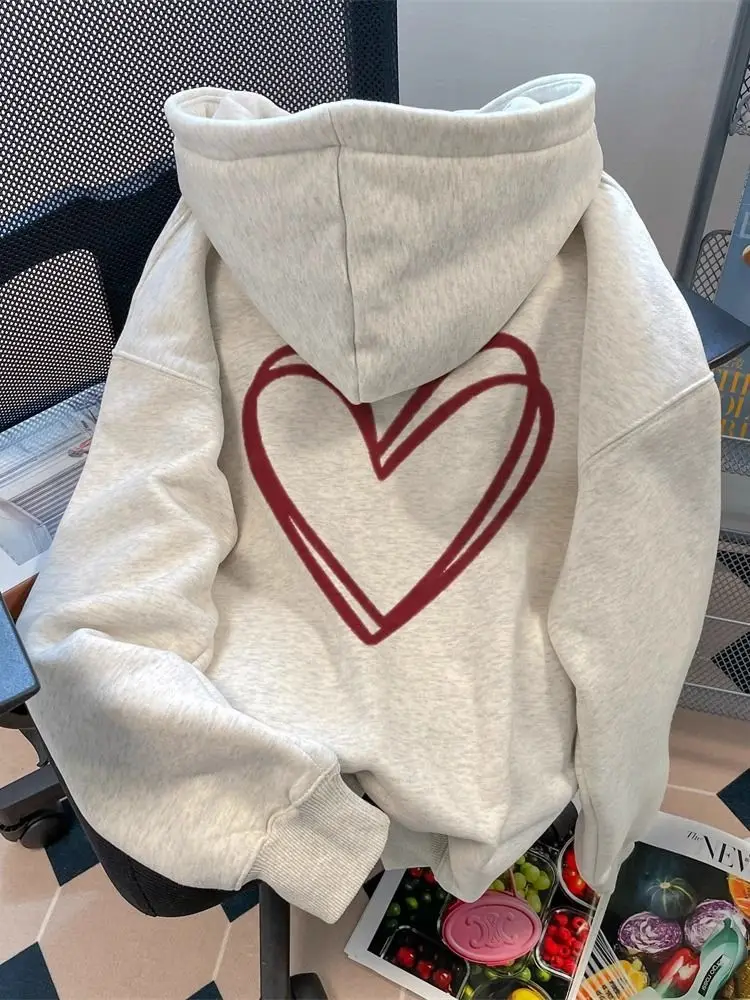 Versatile 2025 new hooded love sweatshirt for women autumn winter fashionable silver fox velvet Jimo right shoulder jacket top
Versatile 2025 new hooded love sweatshirt for women autumn winter fashionable silver fox velvet Jimo right shoulder jacket top