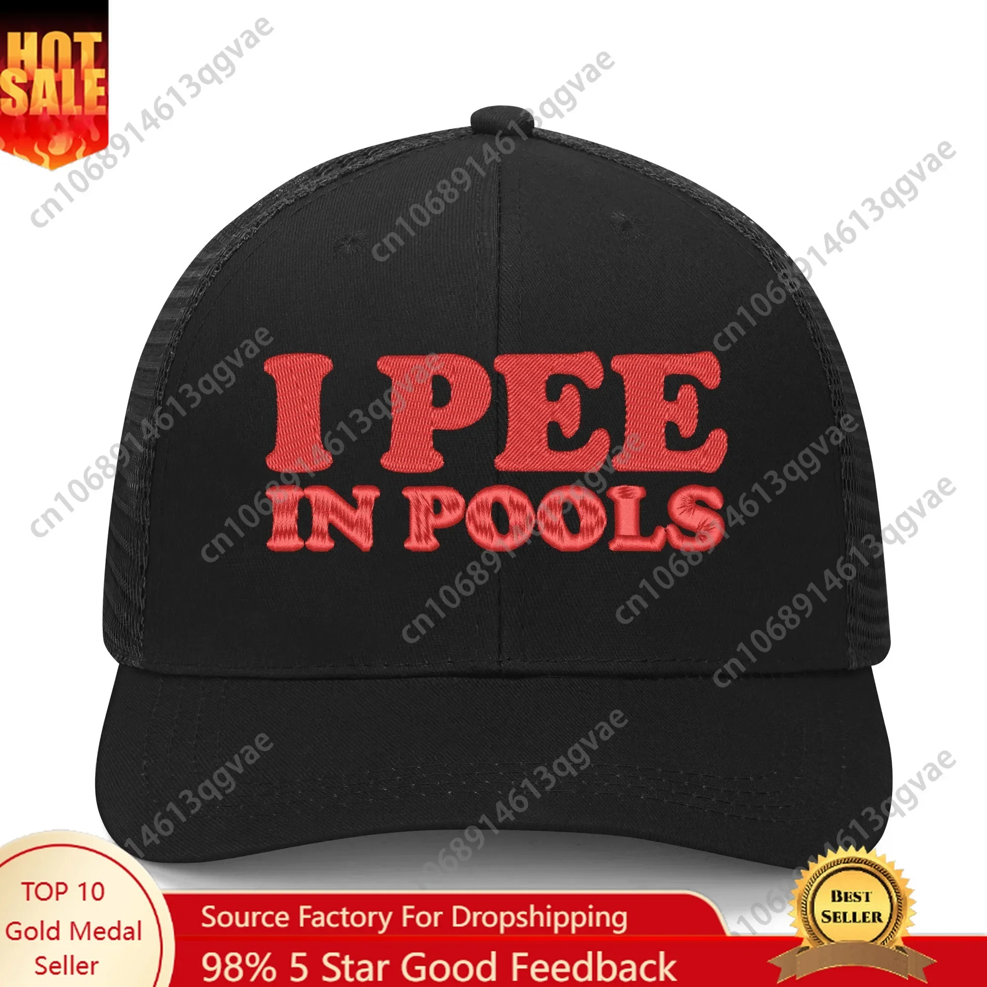 I Pee in Pools Funny Word Embroidery Hat Mens Womens Sports Baseball Hat Hip Hop Breathable Summer Headwear Custom Caps Logo
I Pee in Pools Funny Word Embroidery Hat Mens Womens Sports Baseball Hat Hip Hop Breathable Summer Headwear Custom Caps Logo