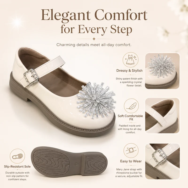 Girls Patent Leather Rhinestone Princess Shoes Sparkly Bowknot Party Wedding School Dress Flats Sequin Slip On Comfort
Girls Patent Leather Rhinestone Princess Shoes Sparkly Bowknot Party Wedding School Dress Flats Sequin Slip On Comfort