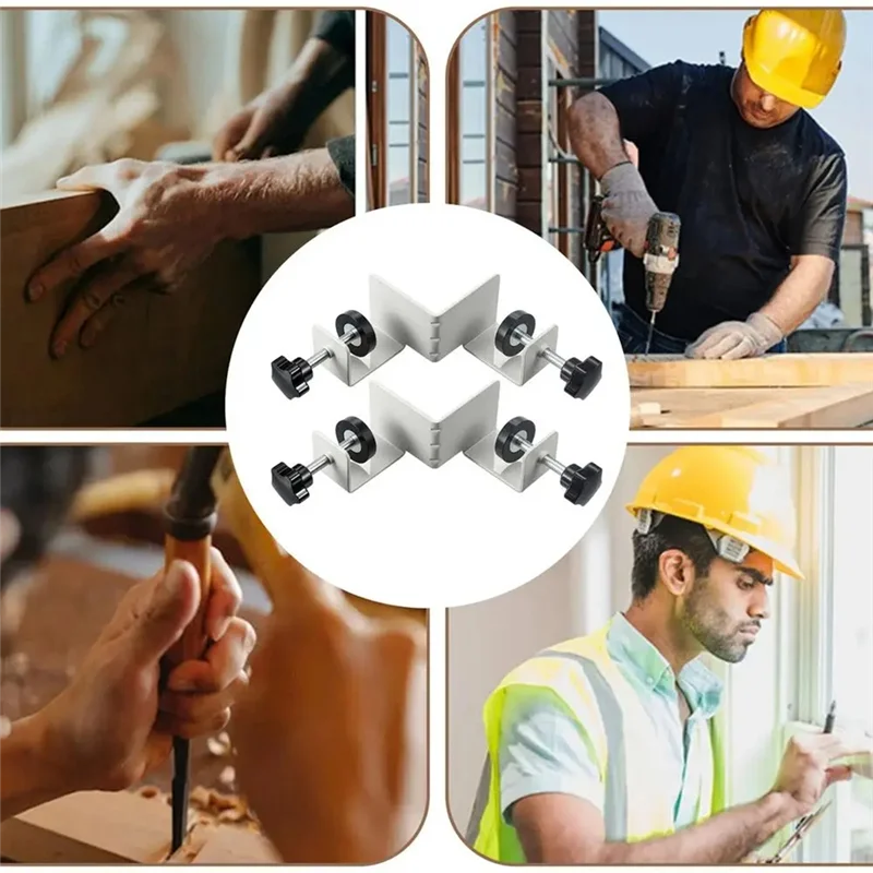 BOFO Right Angle Clamp 90 Degree 2 Pieces Corner Clamps T-Shaped Positioning Squares Clamping Tool With Adjustable Swing Jaw 
BOFO Right Angle Clamp 90 Degree 2 Pieces Corner Clamps T-Shaped Positioning Squares Clamping Tool With Adjustable Swing Jaw