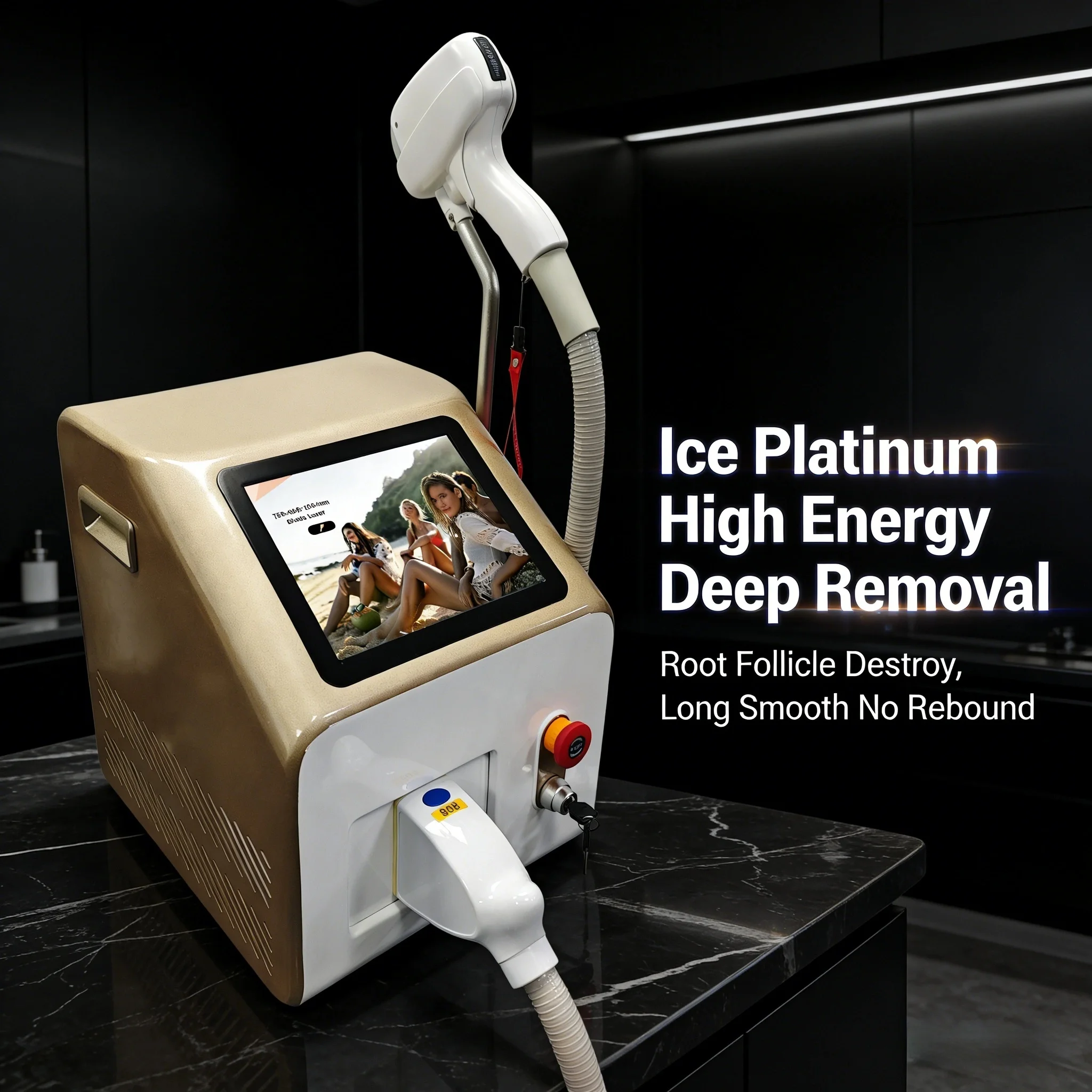High Energy 808 Single Hair Removal Laser Ice Platinum Cooling Painless Deep Inhibition Salon Permanent Depilation Machine
High Energy 808 Single Hair Removal Laser Ice Platinum Cooling Painless Deep Inhibition Salon Permanent Depilation Machine