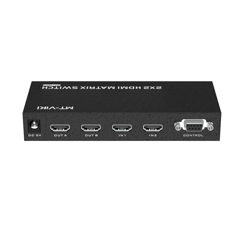 MT-ViKI MT-HD22 4Kx2K30 Гц 2 входа 2 выход 2x2 HDMI матричный переключатель с ИК-переключением последовательного переключения RS232
MT-ViKI MT-HD22 4Kx2K30 Гц 2 входа 2 выход 2x2 HDMI матричный переключатель с ИК-переключением последовательного переключения RS232