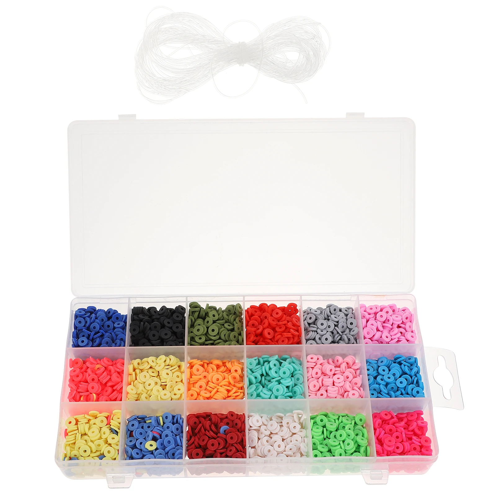 18 Compartments Polymer Clay Beads Kit DIY Jewelry Accessories Bohemian Necklace Bracelet Earrings H made Gifts Colored Disc
18 Compartments Polymer Clay Beads Kit DIY Jewelry Accessories Bohemian Necklace Bracelet Earrings H made Gifts Colored Disc