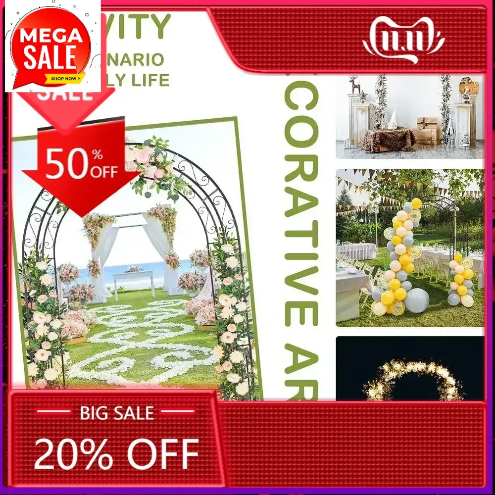BestsellerSturdy Metal Garden Arch with Entry Door, Decorative Arbor for Climbing Plants, Ideal for Outdoor Weddings and Parties
BestsellerSturdy Metal Garden Arch with Entry Door, Decorative Arbor for Climbing Plants, Ideal for Outdoor Weddings and Parties