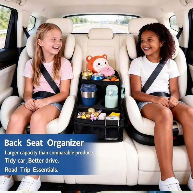 Foldable Car Storage Box With Drink Holders And Waterproof Fabric For Vehicle Use H9EE
Foldable Car Storage Box With Drink Holders And Waterproof Fabric For Vehicle Use H9EE