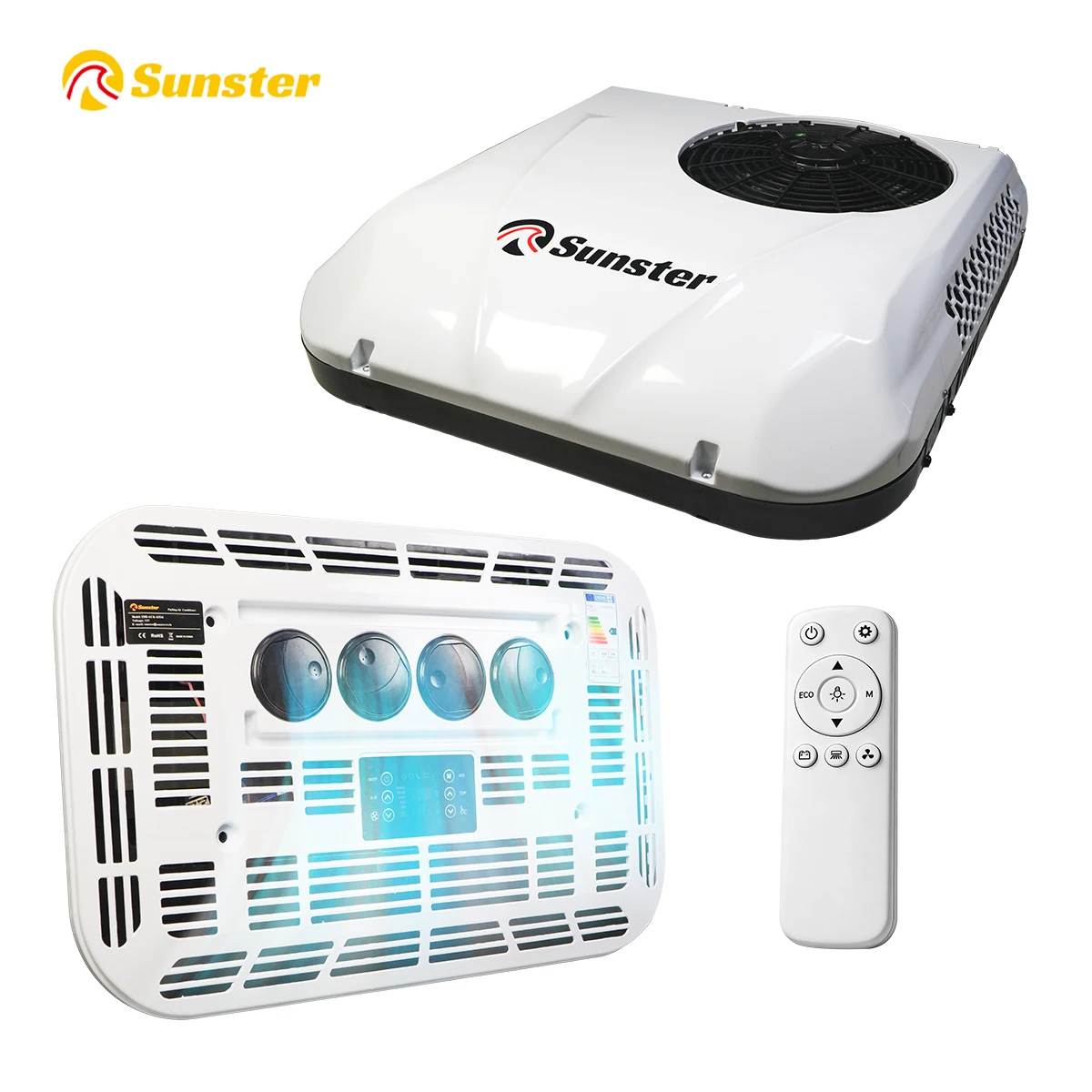 4m³ 12V 24V All-in-One Rooftop Parking Air Conditioner,Fast Cooling Easy Install RV AC For Campervans Buses Vans Trucks Trailers
4m³ 12V 24V All-in-One Rooftop Parking Air Conditioner,Fast Cooling Easy Install RV AC For Campervans Buses Vans Trucks Trailers
