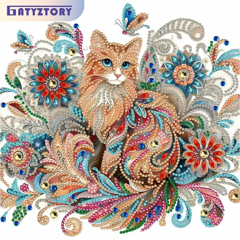 GATYZTORY 5D DIY Diamond Painting Partial Special Shaped Drill Diamond Painting Kit Butterfly Cat Animal Home Decoration
GATYZTORY 5D DIY Diamond Painting Partial Special Shaped Drill Diamond Painting Kit Butterfly Cat Animal Home Decoration