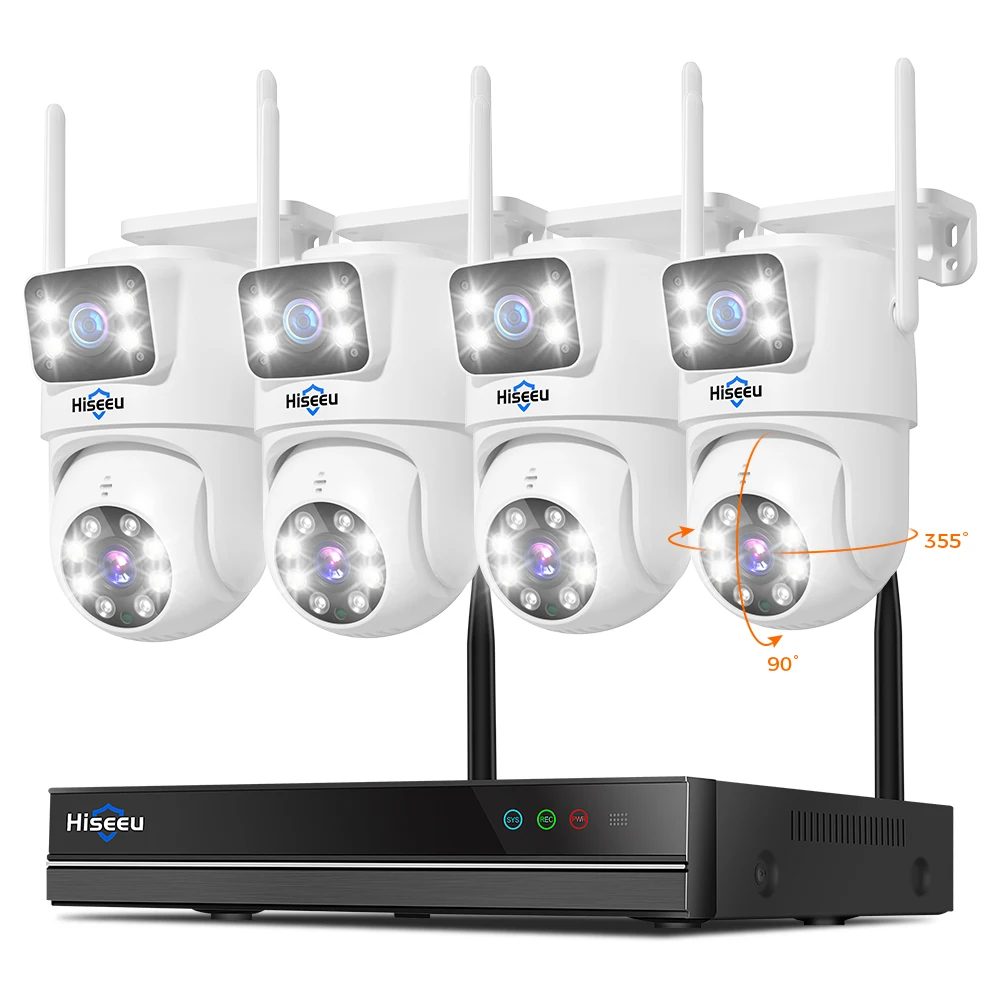 H.265 2.4G/5G 6MP 16 Channels Nvr Dual Lens CCTV Kit Two-way Audio Home Dome PTZ IP Wireless WIFI Security Camera System Outdoor
H.265 2.4G/5G 6MP 16 Channels Nvr Dual Lens CCTV Kit Two-way Audio Home Dome PTZ IP Wireless WIFI Security Camera System Outdoor