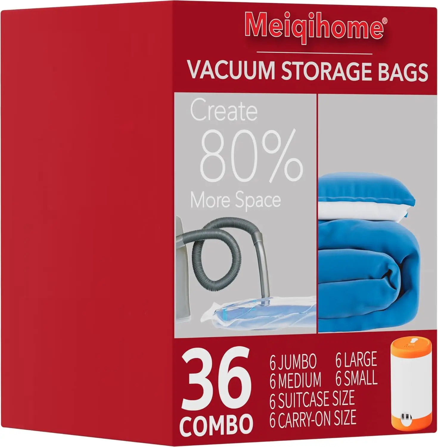 36 Pack Vacuum Seal Bags with Electric Pump, Space Saving for Travel & Home Storage
36 Pack Vacuum Seal Bags with Electric Pump, Space Saving for Travel & Home Storage