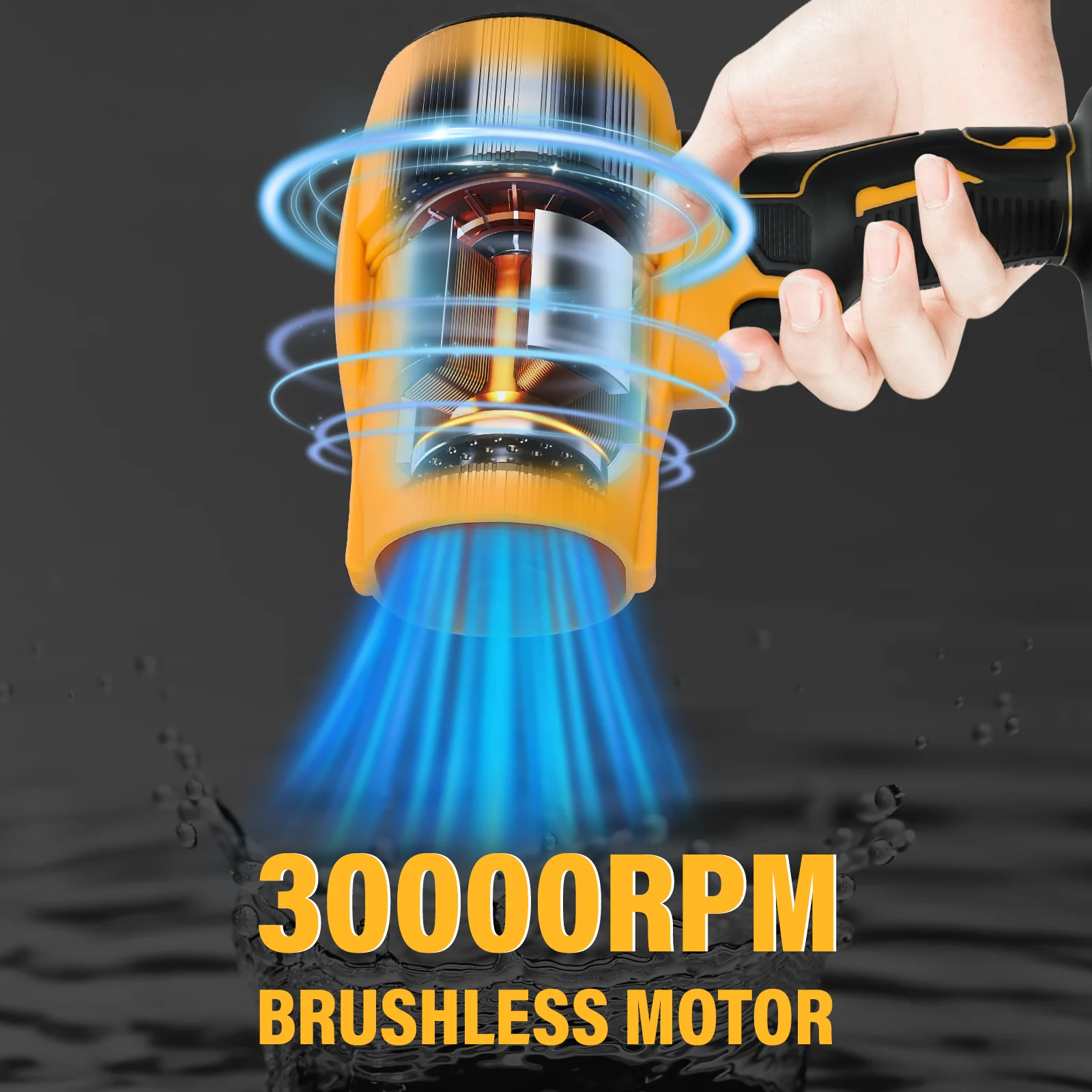 Brushless Powerful Air Blower Cleaning Fallen Leaves, Snow and Sand Cordless Electric Turbo Jet Fan For Dewalt 20V Battery Pin
Brushless Powerful Air Blower Cleaning Fallen Leaves, Snow and Sand Cordless Electric Turbo Jet Fan For Dewalt 20V Battery Pin