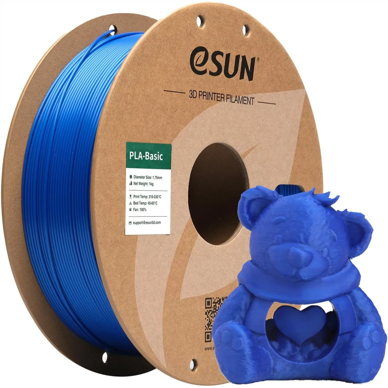 PLA Filament 1.75mm, 1KG Spool (2.2 LBS) for Fast Printing, Blue
PLA Filament 1.75mm, 1KG Spool (2.2 LBS) for Fast Printing, Blue