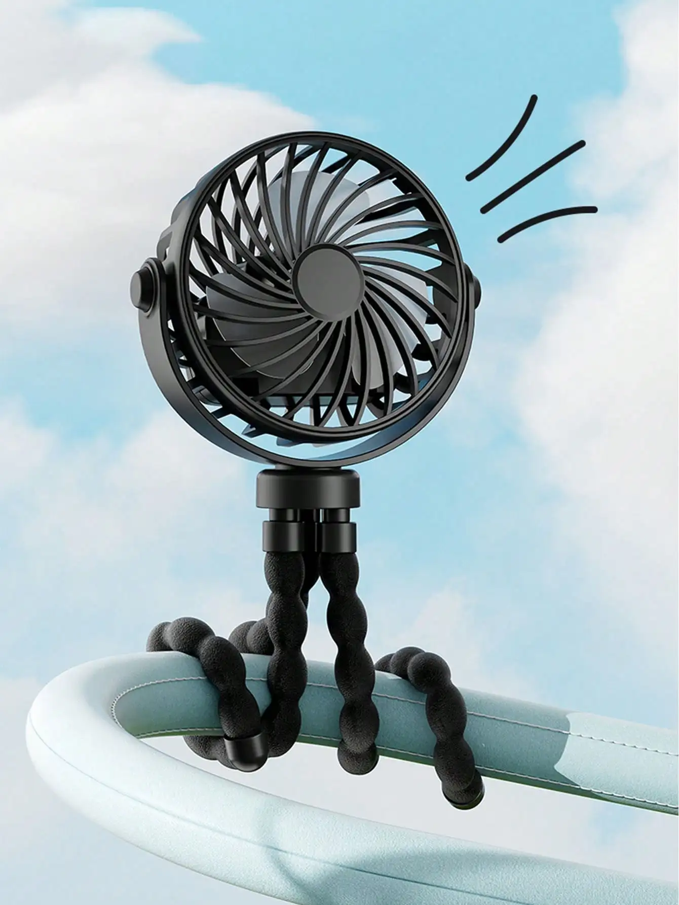 1pc Octopus Shaped Baby Stroller Fan, USB Rechargeable Portable Quiet Fan, Mini Handheld Foldable Travel Fan With LED Night Light, 3 Speed Adjustable, Multifunctional Desk Fan, Adjustable Angle, Suitable For Treadmill, Golf Cart, Travel, Camping, Baby Str
1pc Octopus Shaped Baby Stroller Fan, USB Rechargeable Portable Quiet Fan, Mini Handheld Foldable Travel Fan With LED Night Light, 3 Speed Adjustable, Multifunctional Desk Fan, Adjustable Angle, Suitable For Treadmill, Golf Cart, Travel, Camping, Baby Str