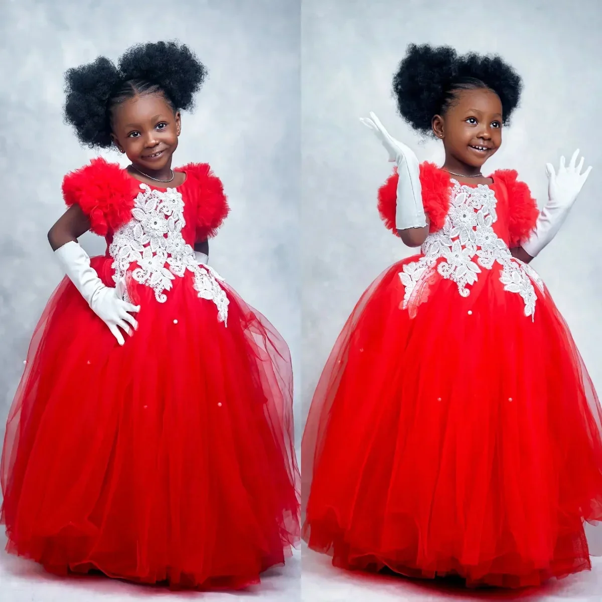 Elegant Red Flower Girls Dress Lace Appliqued Ball Gown Ruffles Baby Kids First Communion Dress Princess for Wedding Party Gowns
Elegant Red Flower Girls Dress Lace Appliqued Ball Gown Ruffles Baby Kids First Communion Dress Princess for Wedding Party Gowns