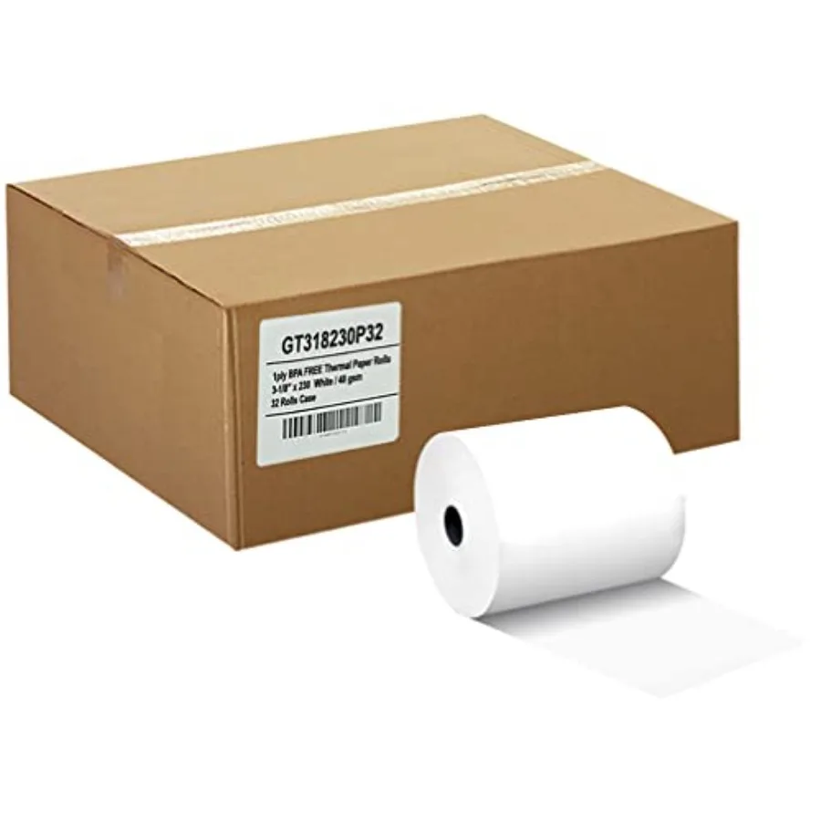 Thermal Paper Receipt Roll Clover Station Solo Duo TM-T88 T20 T90 Bixolon SRP-3 370 POS/Cash Register Paper BPA Free 3.125 x 23
Thermal Paper Receipt Roll Clover Station Solo Duo TM-T88 T20 T90 Bixolon SRP-3 370 POS/Cash Register Paper BPA Free 3.125 x 23