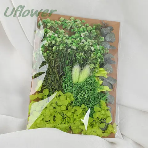 1 saco de flor artificial hortênsia planta seca flores reais materiais preservados para diy velas de resina epóxi floral artesanato suprimentos