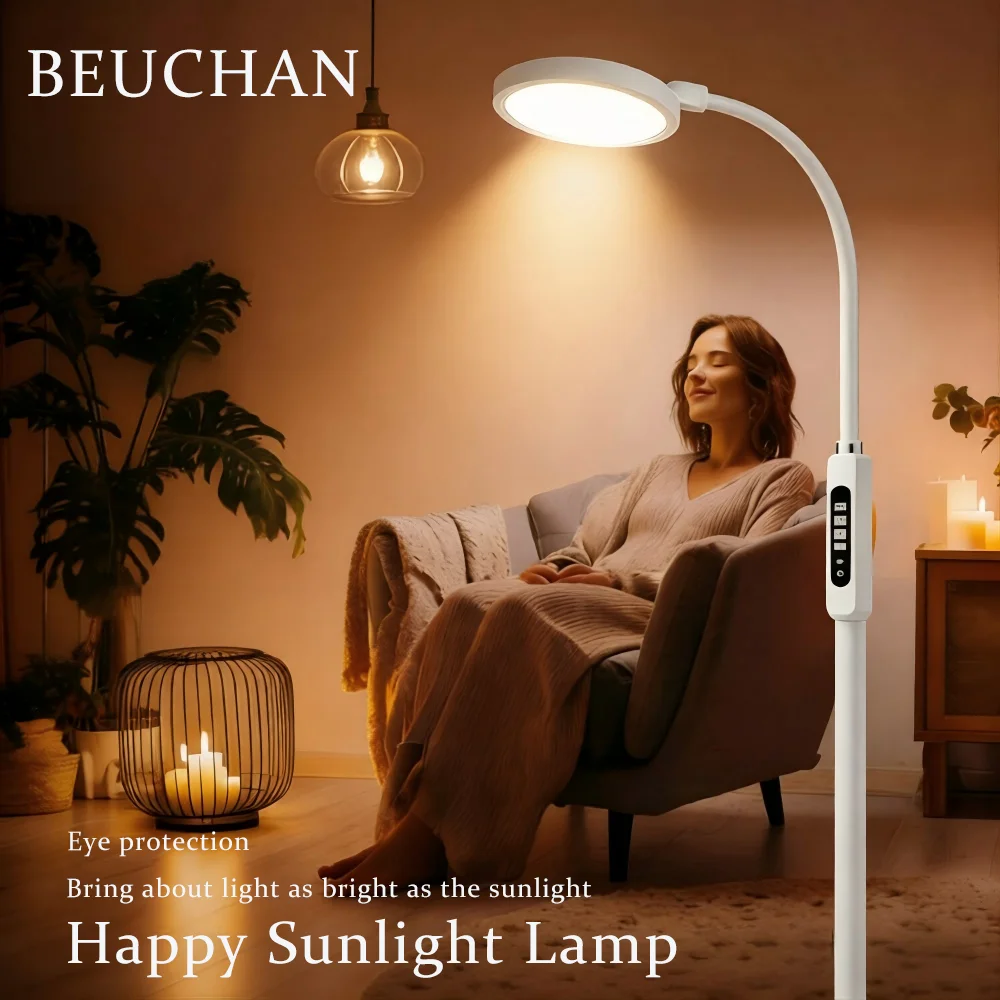 Full Spectrum Sunlight Happy Lamp 11000 Lux, LED UV-Free Sunlight Lamp with 10 Adjustable Brightness Levels, 2 in 1 Retractable
Full Spectrum Sunlight Happy Lamp 11000 Lux, LED UV-Free Sunlight Lamp with 10 Adjustable Brightness Levels, 2 in 1 Retractable