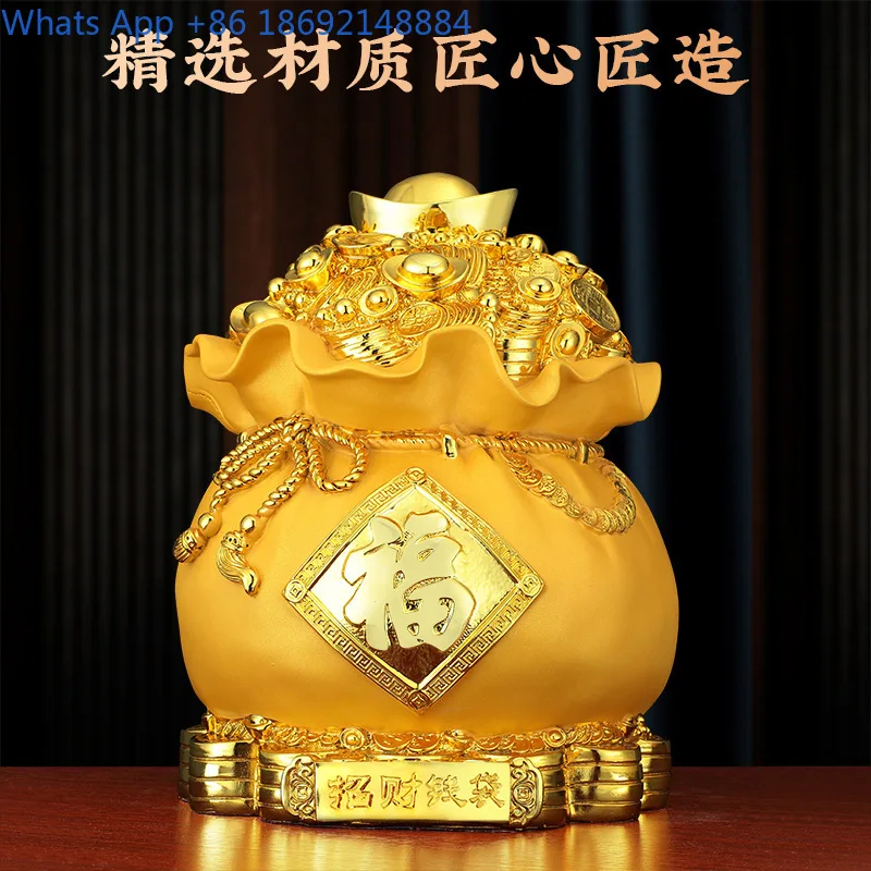 Fortune Money Bag Money Box Resin Craft Home Living Room Adult Savings Bank Extra Large Capacity
Fortune Money Bag Money Box Resin Craft Home Living Room Adult Savings Bank Extra Large Capacity