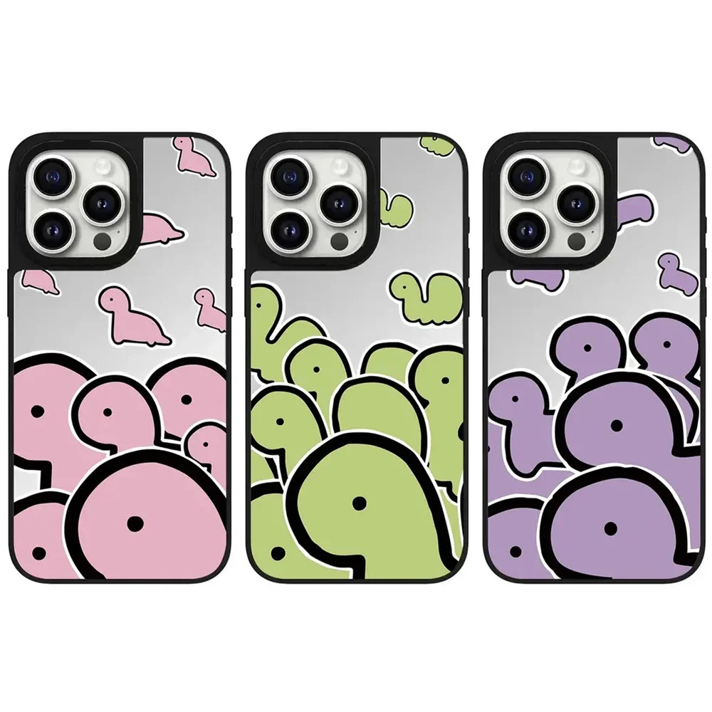 Cute Dinosaur Mirror Magnetic iPhone 11 12 13 14 15 16 Pro Max Protective Case with MagSafe
Cute Dinosaur Mirror Magnetic iPhone 11 12 13 14 15 16 Pro Max Protective Case with MagSafe