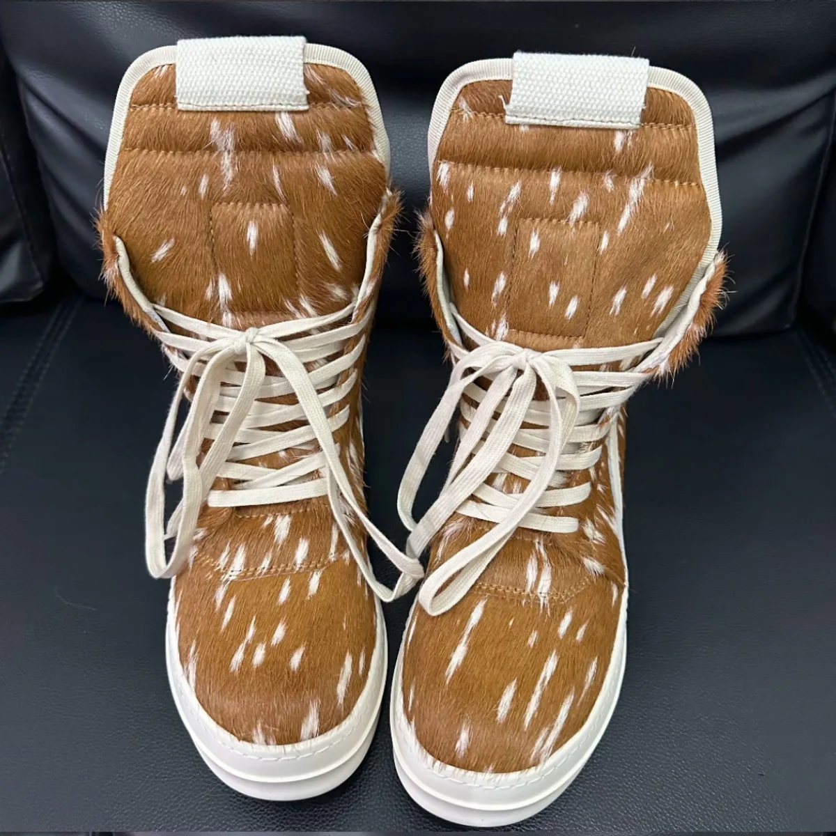 Fashion Men Casual Shoes Ro Brown Horsehair High Top Shoe Round Toe Ankle Boot Black Horse Hair Lace Up Zipper Short Boots
Fashion Men Casual Shoes Ro Brown Horsehair High Top Shoe Round Toe Ankle Boot Black Horse Hair Lace Up Zipper Short Boots