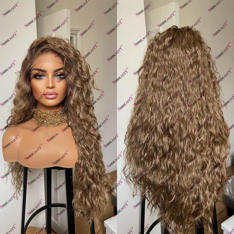 Golden Brown Water Wave Human Hair Lace Front Wig Free Part Natural Hairline Remy Brazilian Hair Glueless 5x5HD Lace Closure Wig
Golden Brown Water Wave Human Hair Lace Front Wig Free Part Natural Hairline Remy Brazilian Hair Glueless 5x5HD Lace Closure Wig