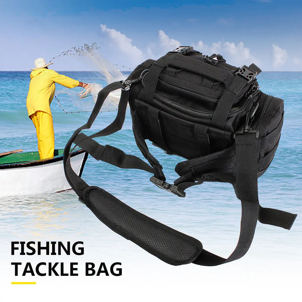 Waterproof Fishing Tackle Bag Waist Shoulder Pack Box Reel Lure Gear Storage Bag
Waterproof Fishing Tackle Bag Waist Shoulder Pack Box Reel Lure Gear Storage Bag
