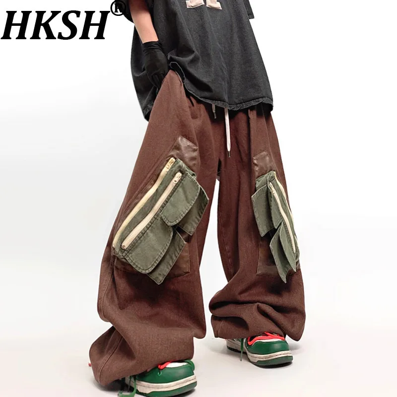 HKSH весна осень новые мужские широкие джинсовые брюки-карго в стиле хип-хоп в стиле панк модные свободные шикарные джинсы с несколькими карманами и вставками HK13706
HKSH весна осень новые мужские широкие джинсовые брюки-карго в стиле хип-хоп в стиле панк модные свободные шикарные джинсы с несколькими карманами и вставками HK13706
